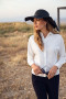 J.H&F CREPE SATIN BLOUSE