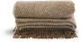 Koc ULLI STRIPE, brązowy