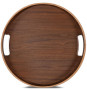 Taca okrągła HANNA, ciemnobrązowy